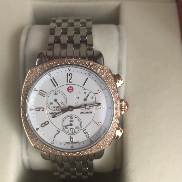 Michele Ascalon Diamond two-toned rose gold watch - Picture 3 of 8